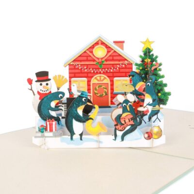 christmas-penguins-music-band-pop-up-card-04