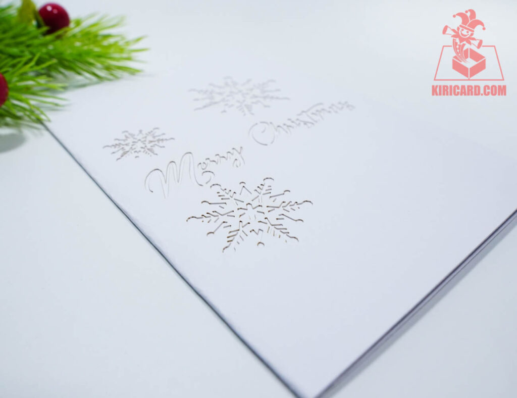 Snowflake Pop Up Card Kiricard