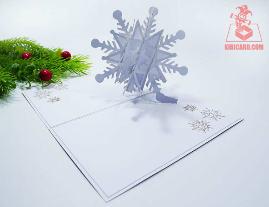 Snowflake Pop Up Card Kiricard