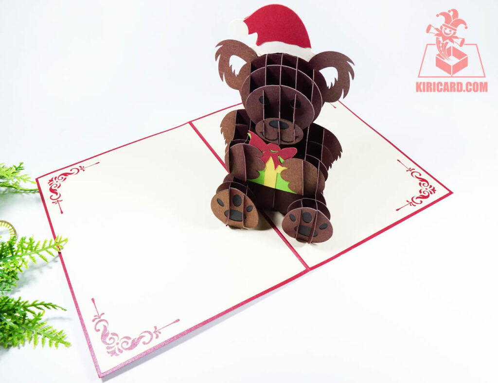 Christmas Koala Pop Up Card - Kiricard