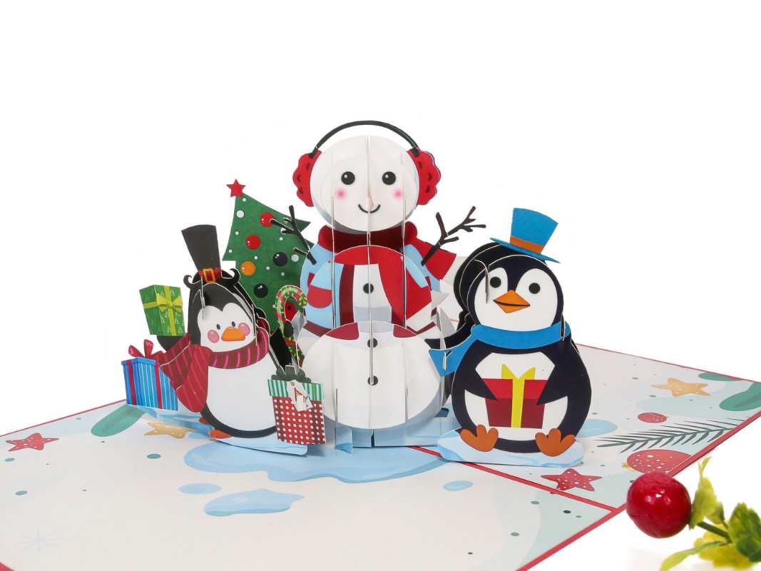 snowman-and-penguins-pop-up-card-01