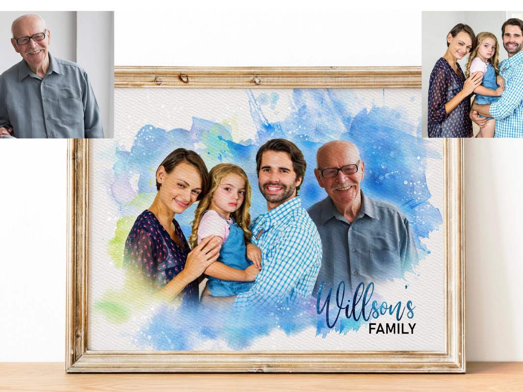 christmas-gift-customized-family-portrait