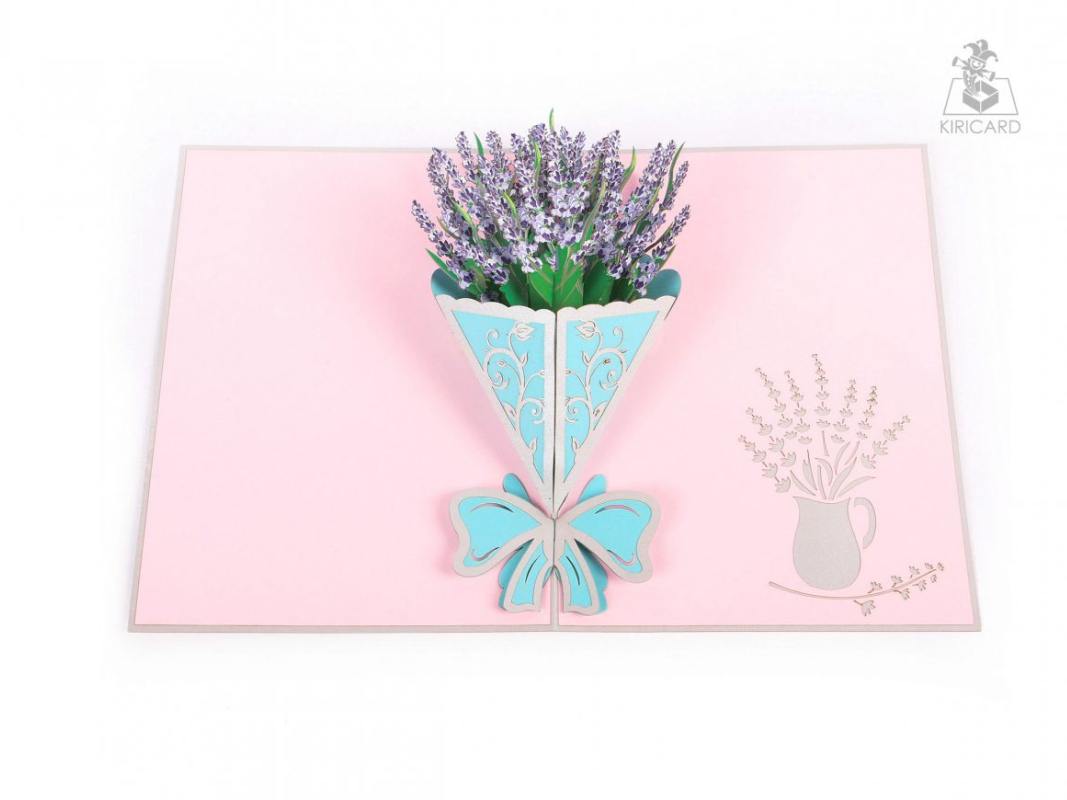 lavender-bunch-pop-up-card