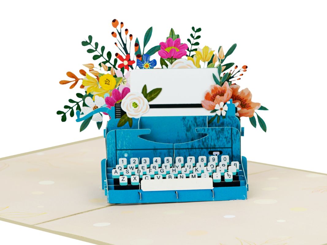 type-writer-pop-up-card