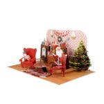Santa's Cozy Room Pop-up Card - Image 4