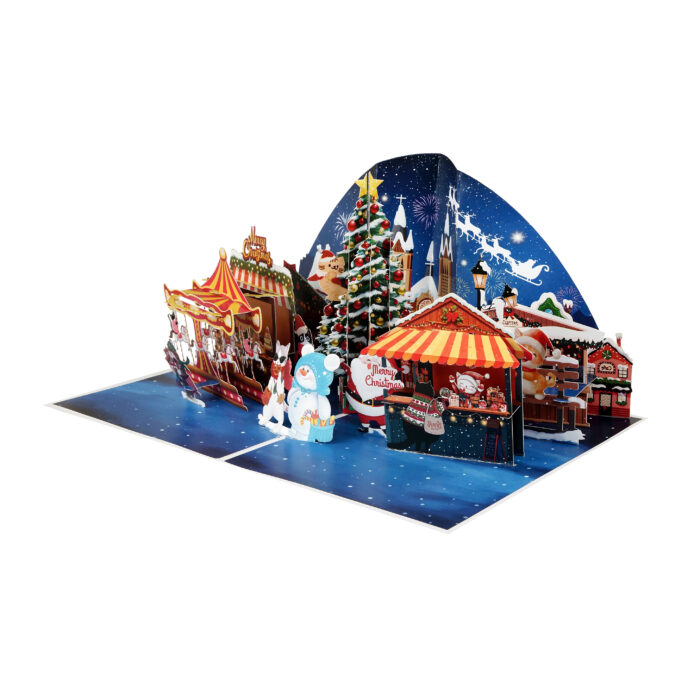 Christmas Night Pop-up Card - Image 4