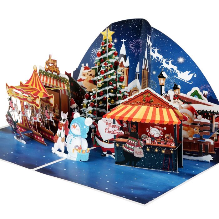Christmas Night Pop-up Card - Image 8