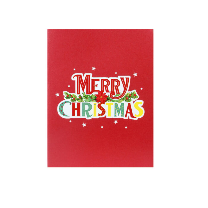 Colorful Merry Christmas Pop-up Card - Image 3