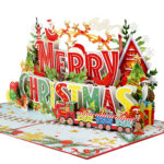 Colorful Merry Christmas Pop-up Card - Image 5
