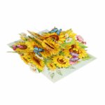 Sunflower With Butterflies Pop-up Card - Image 4