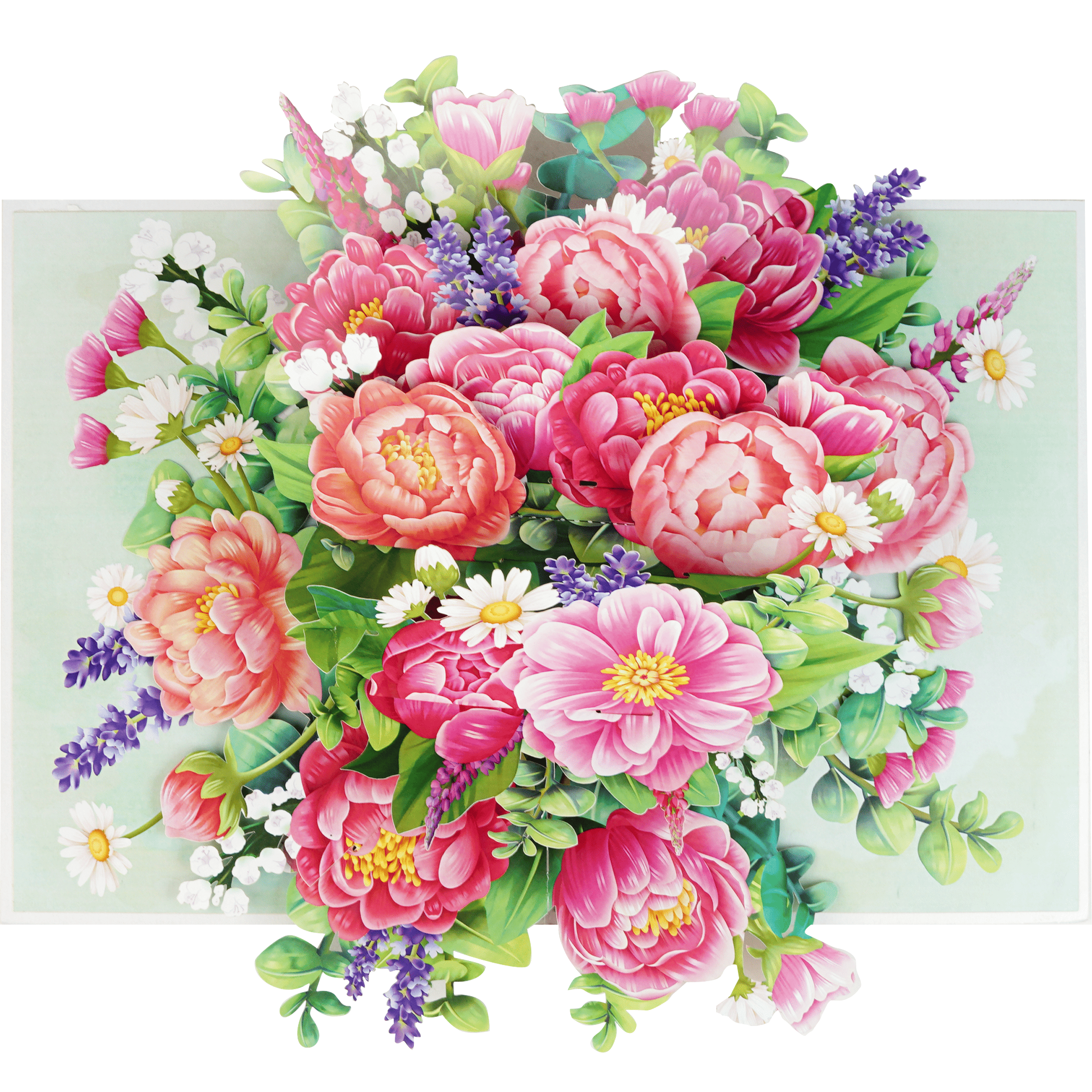 Pink Peony Pop-up Card