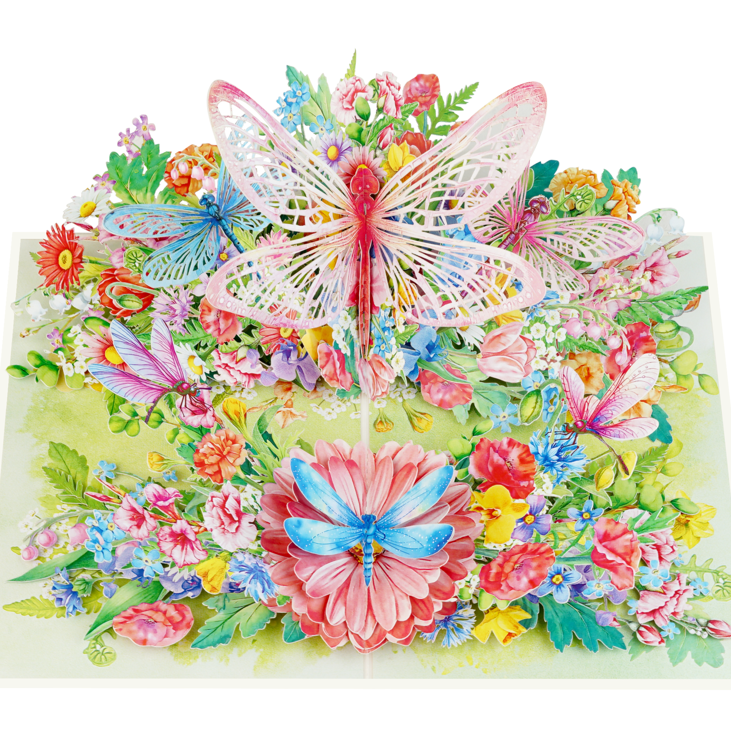Floral Dragonfly Pop-up Card