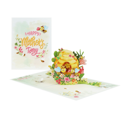 mothers-day-beehive-floral-pop-up-card