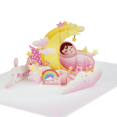 newborn-pink-pop-up-card