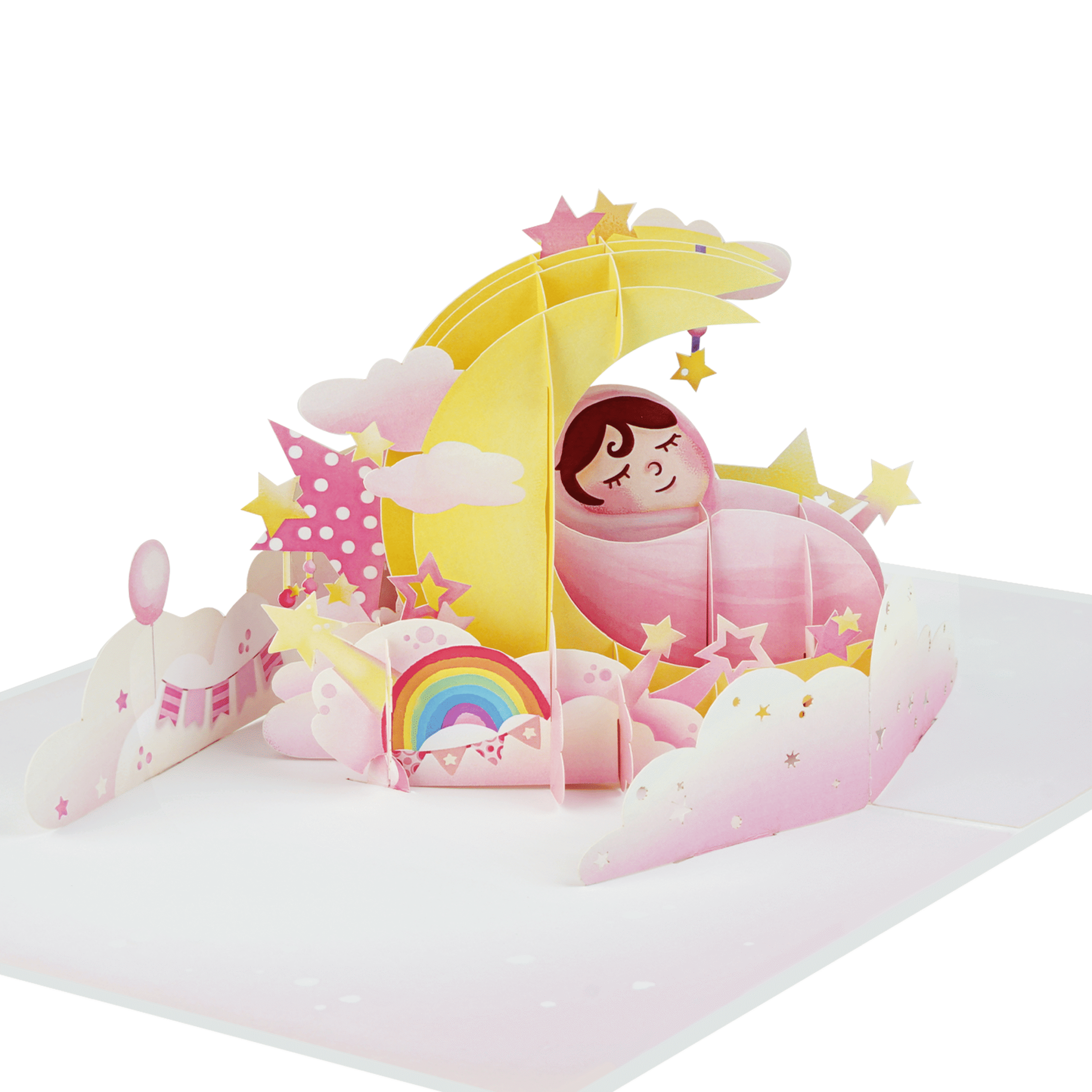 Pink Baby Pop-Up Card