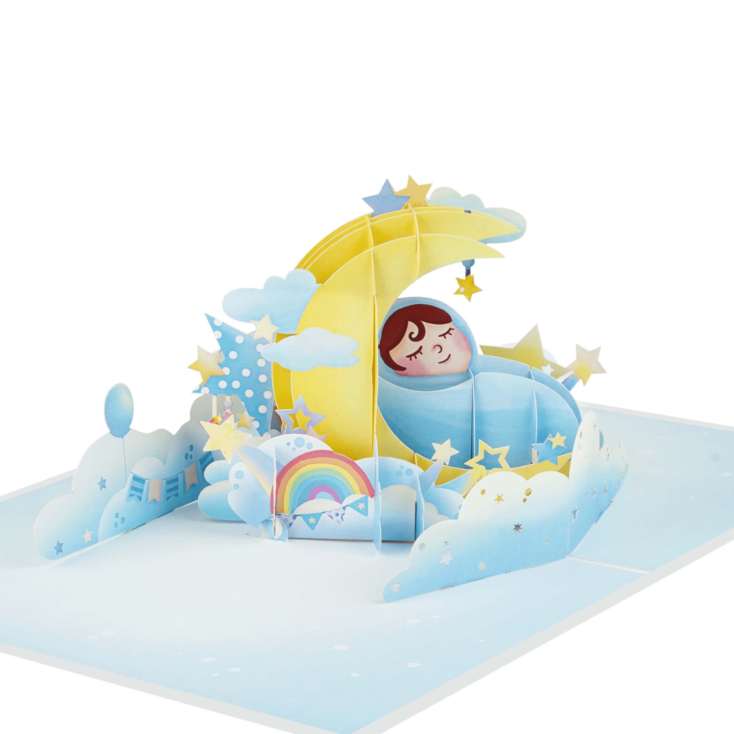 Blue Baby Pop-Up Card