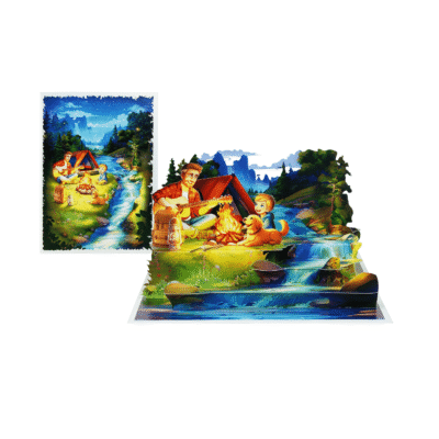 outdoor adventure greeting card