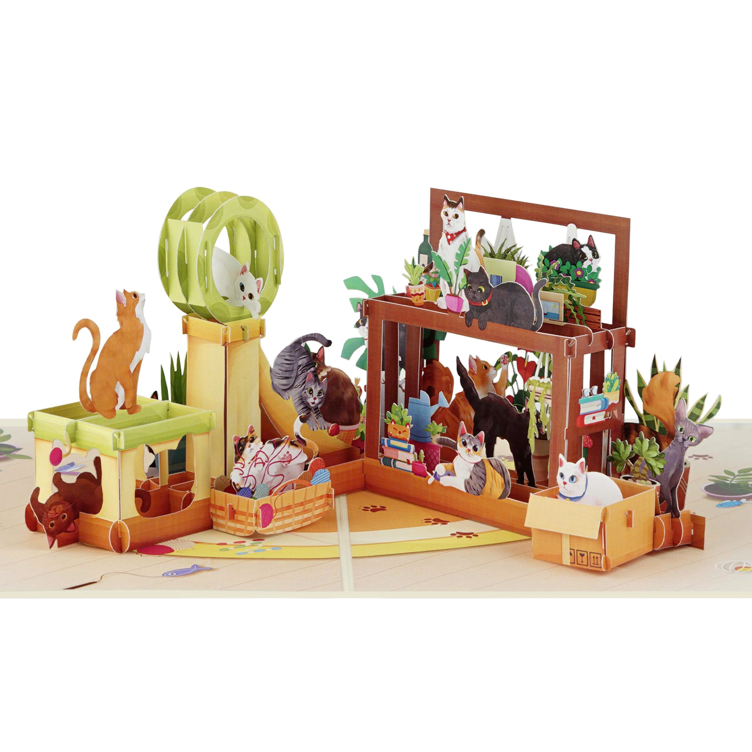 Cat Tree Pop-Up Card