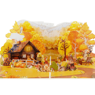 fall-forest-pop-up-card Fall Forest Pop-Up Card